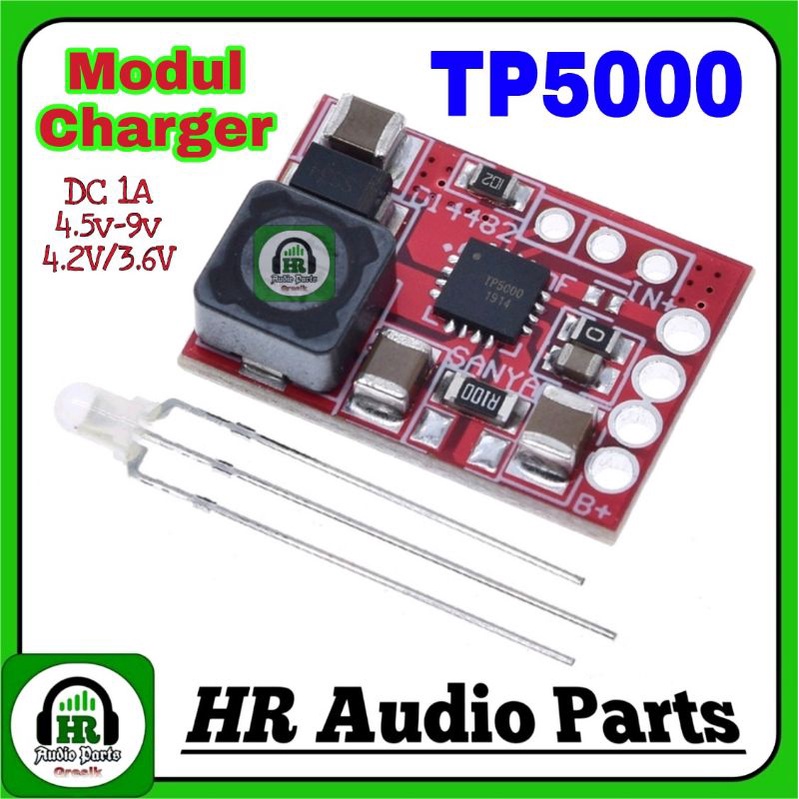 TP5000 Modul Charger DC 4.5V - 9V 4.2V / 3.6V 1A Littium Ion Baterai