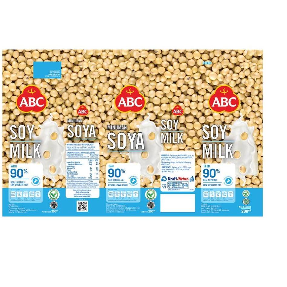 

[PRODUK VG0ZQ] ABC Minuman Sari Kedelai 200 ml - Multipack 6 pcs VGD