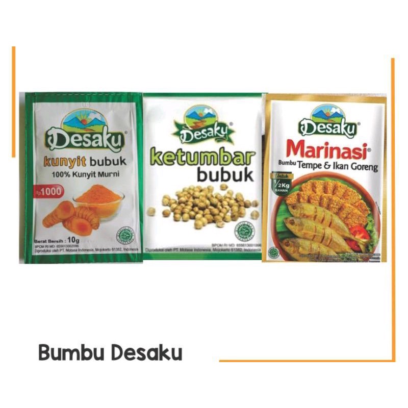 

bumbu desaku MARINASI || ketumbar || kunyit bubuk sachet
