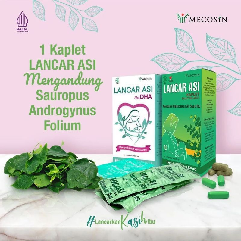 Lancar ASI dengan Ekstrak Daun Katuk isi 30 Kaplet