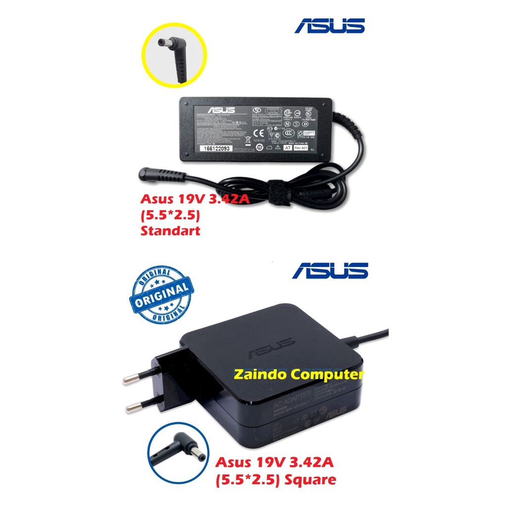 ORIGINAL ADAPTOR ASUS 19V 3.42A (5.5x2.5MM) A45 A45A A45V X45A X45U X45C A45VD A45VG A45VM A45VS