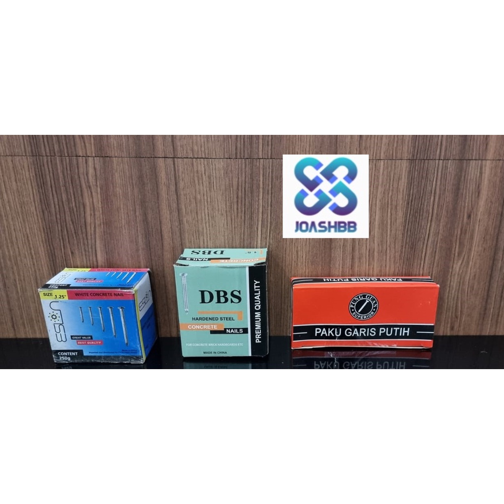 Paku Beton Putih 1&quot; - 5&quot; DBS ESLON / Concrete Nails 1&quot; - 5&quot;