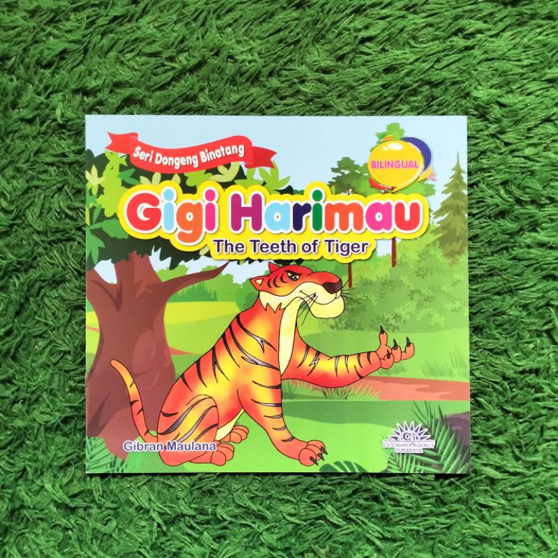 ORIGINAL BUKU CERITA ANAK SERI DONGENG BINATANG GIGI HARIMAU BILINGUAL FULL COLOUR
