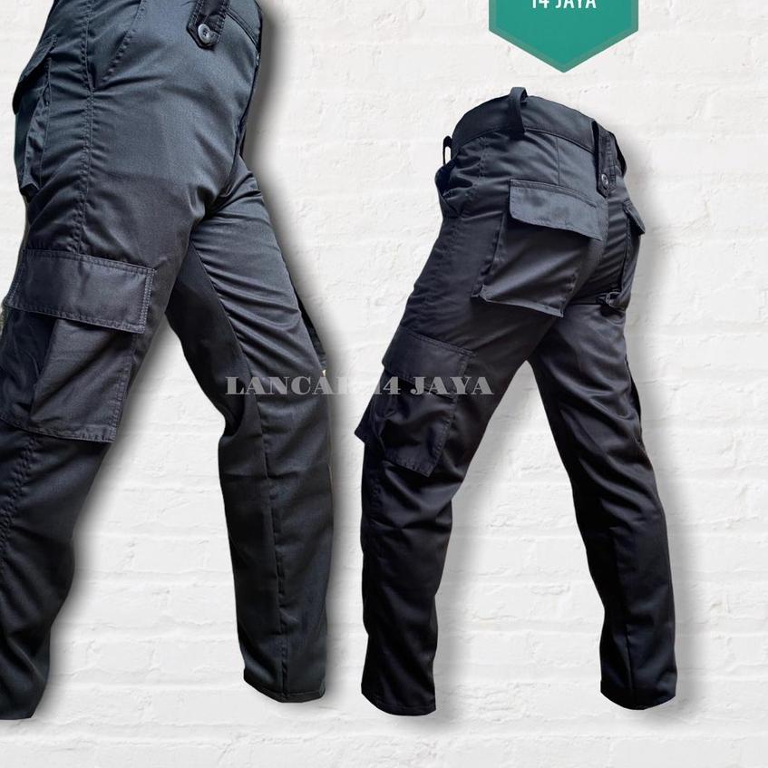 COD✔️Celana PDL Security Satpam FKPPI Celana Lapangan Pramuka PMR Hitam Celana Polisi Coklat Hitam N
