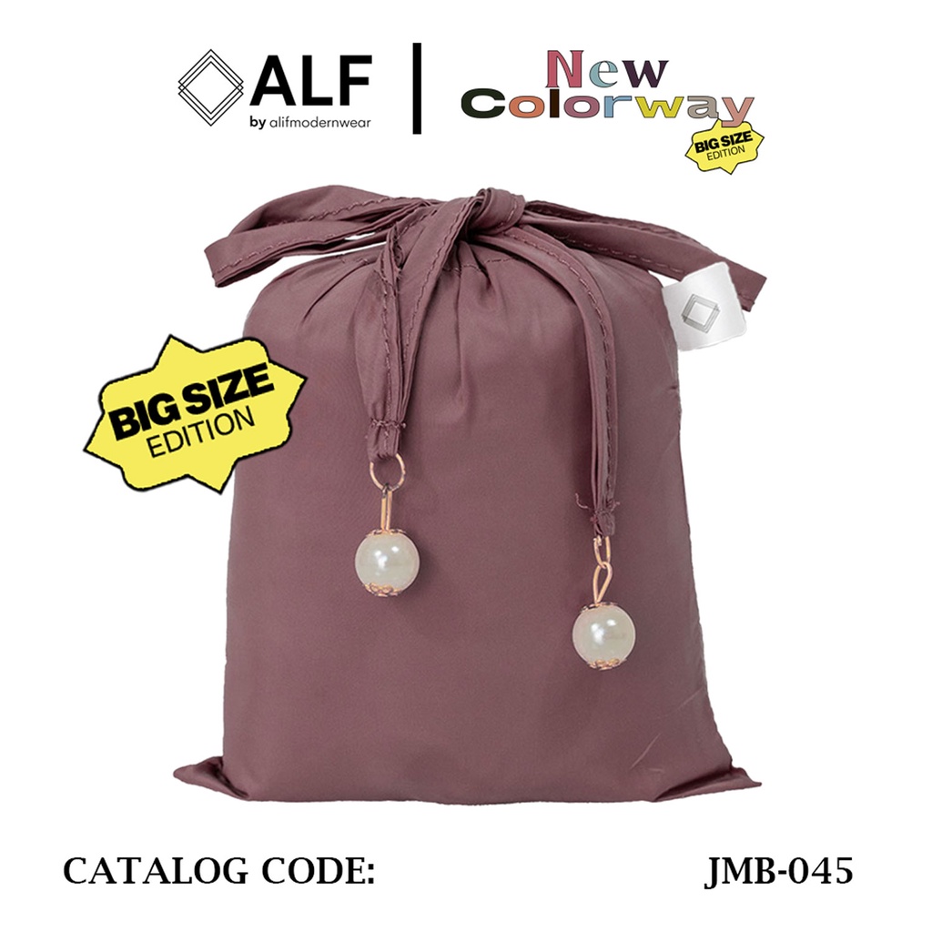 ALIF MUKENA MINI PARASUT PREMIUM KOREA TRAVEL JUMBO - MAUVE ( JMB-045 )