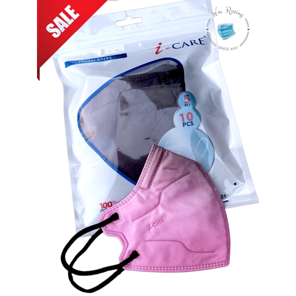 Masker KN95 Pro Sachet iCARE Chasa 5ply Premium Quality isi 10pc Kemenkes