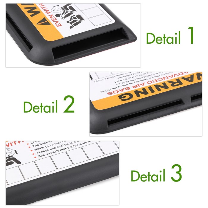 Tempat Penyimpanan Slot Kartu 4 Card Holder Etoll Mobil Sunvisor No HP