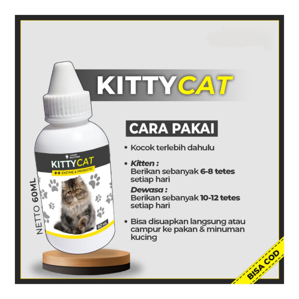 KITTY CAT Vitamin Penumbuh Bulu Kucing ~ Obat Penumbuh Bulu Kucing / Anti Rontok Bulu / Pelebat Bulu Kucing [ CS ]