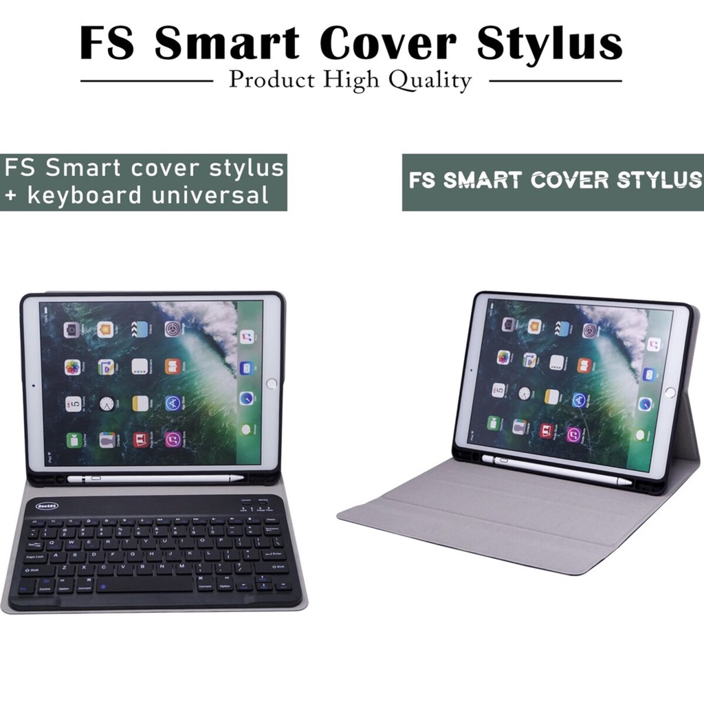 PAKET LENGKAP Bluetooth Keyboard Mouse Case For Samsung Galaxy Tab S6 Lite | S7 | S7+ | S8 | S8+ Key