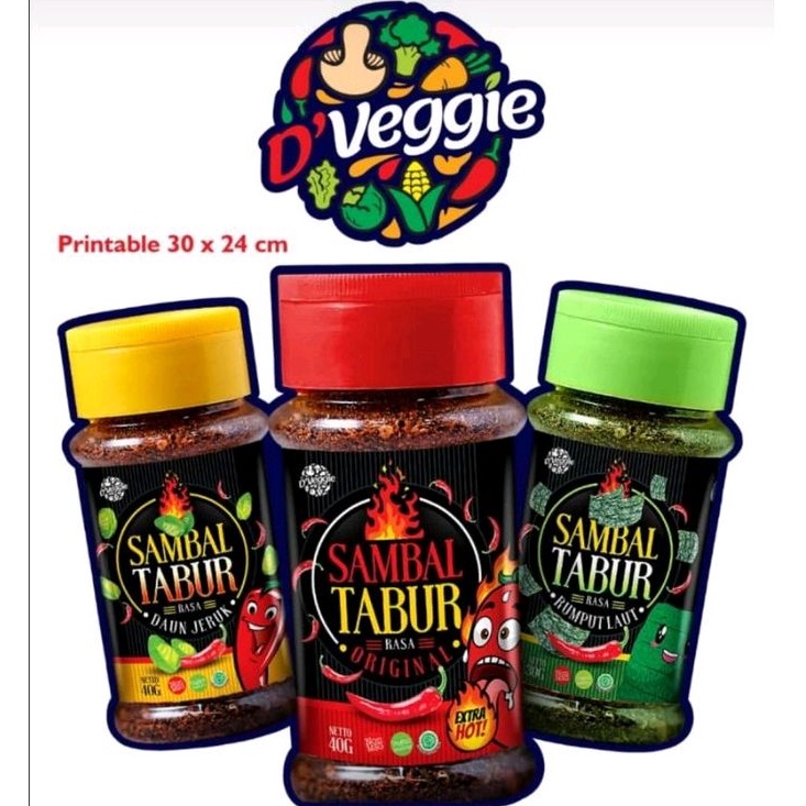 

Promo!! Sambal Tabur D'Veggie - DVeggie Vegan dan Vegetarian non MSG