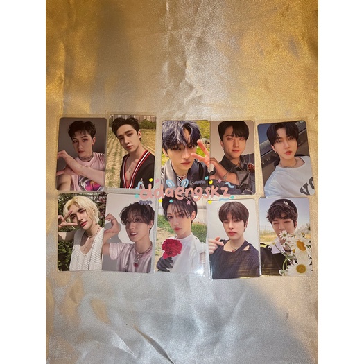 stray kids maxident go t-crush heart album photocard pc [bang chan lee know changbin hyunjin han fel
