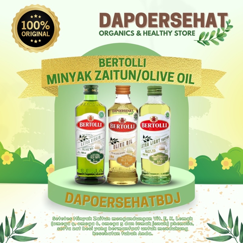 

BERTOLLI - EXTRA OLIVE OIL/EVOO/MINYAK ZAITUN 100ml & 250ml