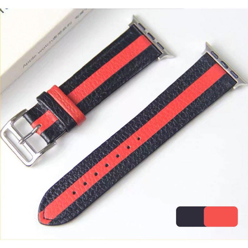 Strap iWatch Loop Leather Band for iWatch 3/4/5/6/7/8 Bahan Kulit Premium Tali Pengganti