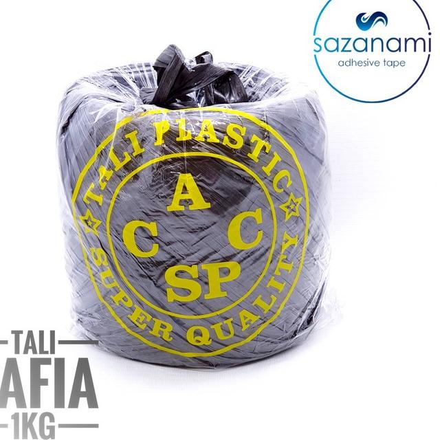 

[KODE BC8KI] TALI RAFIA GULUNGAN BESAR 1KG FULL TALI PLASTIK HITAM