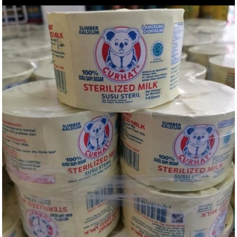 Curhat sterilized milk / susu steril cap koala