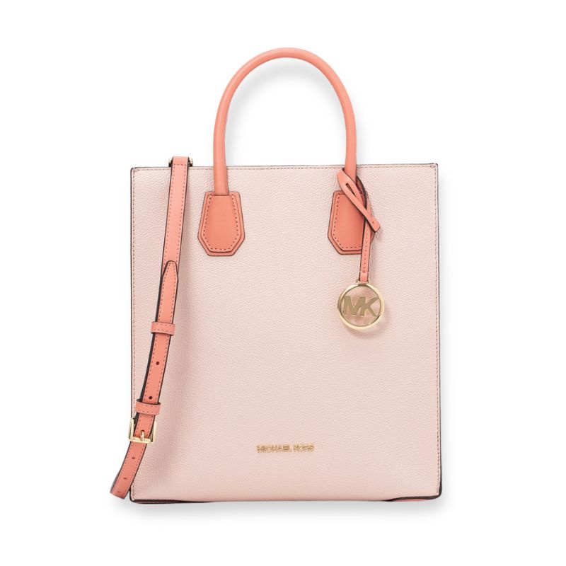 TAS MICHAEL KORS MERCER MEDIUM PEBBLED LEATHER CROSSBODY SOFTPINK ORIGINAL