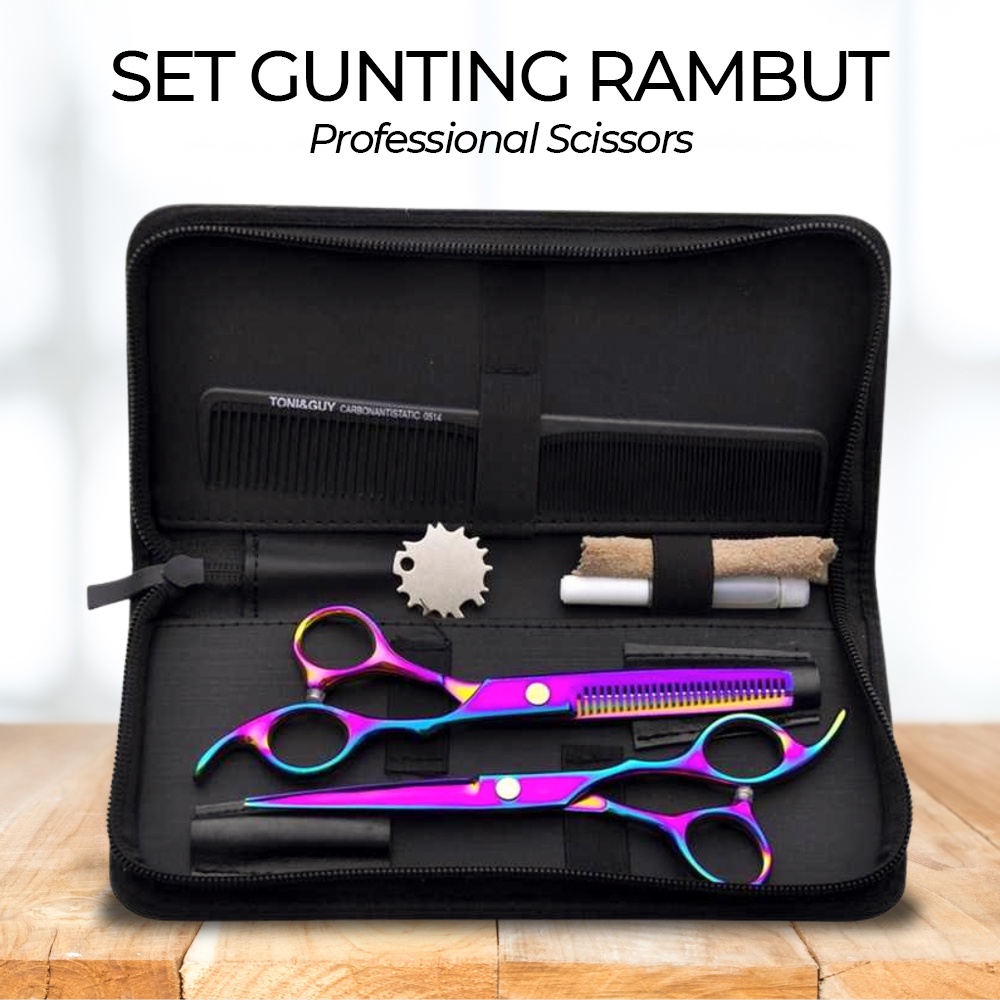 Set Gunting Rambut Professional Scissors - M132 - 7RHX9MMC Multi-Color