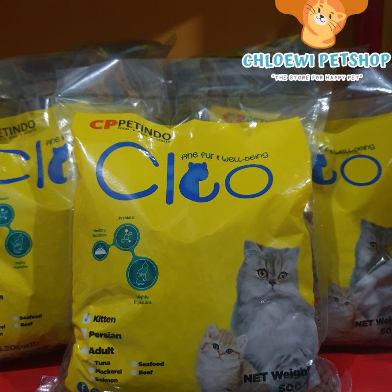 Cleo Kitten Ocean Fish 500gram - Makanan Kucing Cleo Repack 500gram