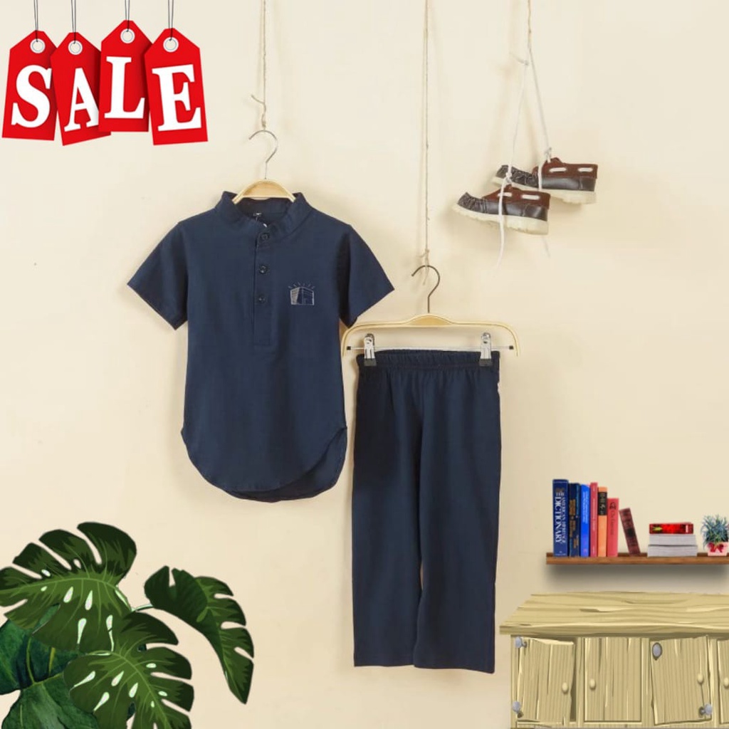 BISA COD/PROMO BAJU KOKO ANAK LAKI-LAKI/SETELAN MUSLIM ANAK/SETELAN KOKO ASRAF 1-5 TAHUN