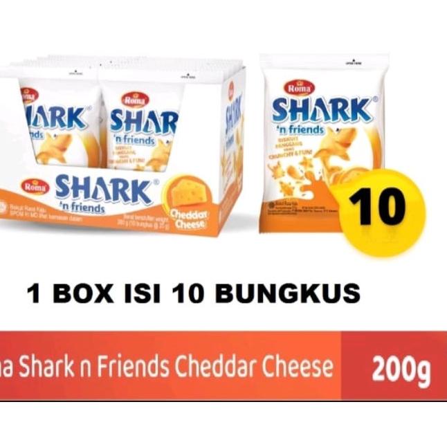 

SEGERA BELI Shark n Friends Cheddar Cheese ROMA | 10 Bks @ 20 g;