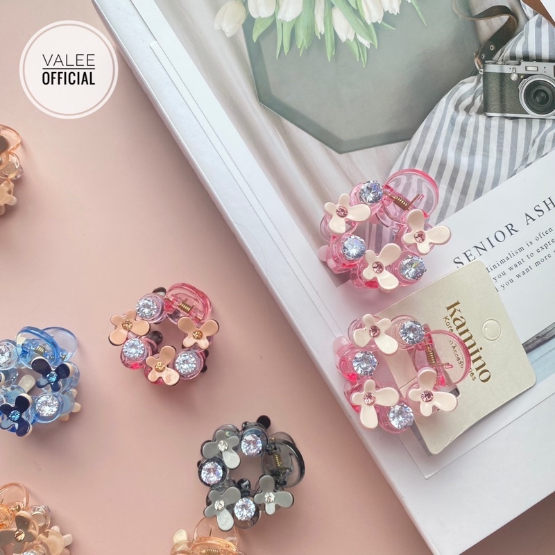 JEPIT HAIRCLIP CRYSTAL JEPITAN RAMBUT JEDAI AKRILIK MINI CRYSTAL KECIL KLIP PONI BULAT BUNDAR CAKAR KOREA AKESESORIS WANITA KOREAN WOMEN HAIR BANGS FRINGE CLIPS MINI SMALL SIZE CLAW ACCESSORIES CLUTCHER CLIP CRYSTAL STONE CIRCLE ROUND