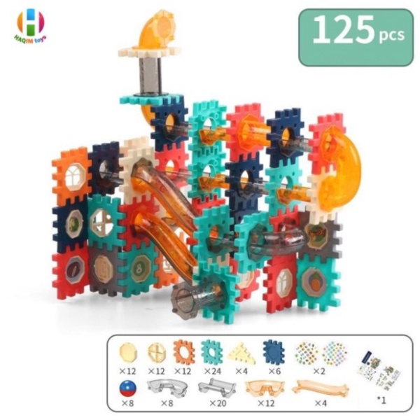 Jual Mainan Edukasi Anak Perempuan Laki Laki 3 5 Tahun Lego Blok Pipa H83 - 125 pcs Diskon