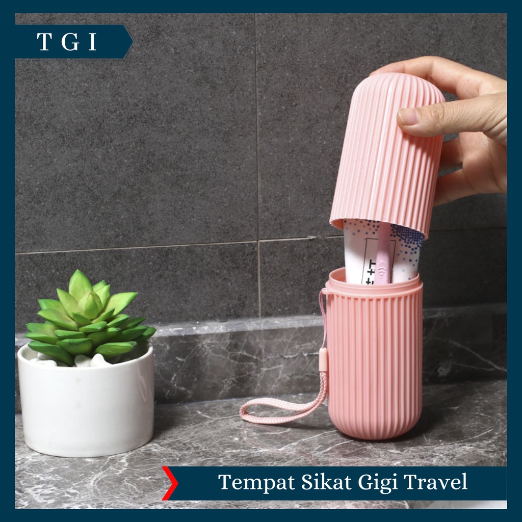 TGI - KOTAK SIKAT GIGI ODOL TRAVEL PORTABLE | TEMPAT SIKAT GIGI TRAVEL TABUNG PASTA ODOL POLOS TRAVELING TEMPAT SERBAGUNA | BIG TOOTHBRUSH CASE