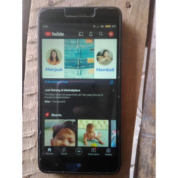 HP bekas second xiaomi redmi 4a ram 2/16 sinyal 4G