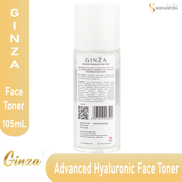 Ginza Face Toner Advanced Hyaluronic  105ml | BIRU