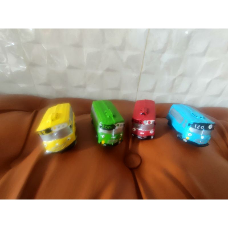 Topper Hiasan Kue Tart Bus Tayo isi 4pcs