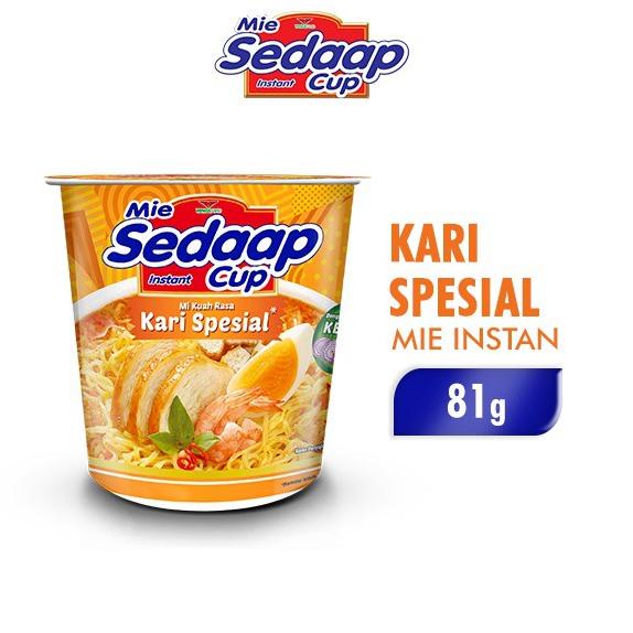 

し SEDAAP Mie Instan Cup Kari Spesial 81 GR ぉ