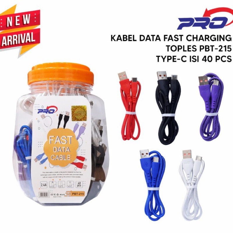 Kabel Pro Toples/Satuan Pbt-215 Type-C &amp; Ip0