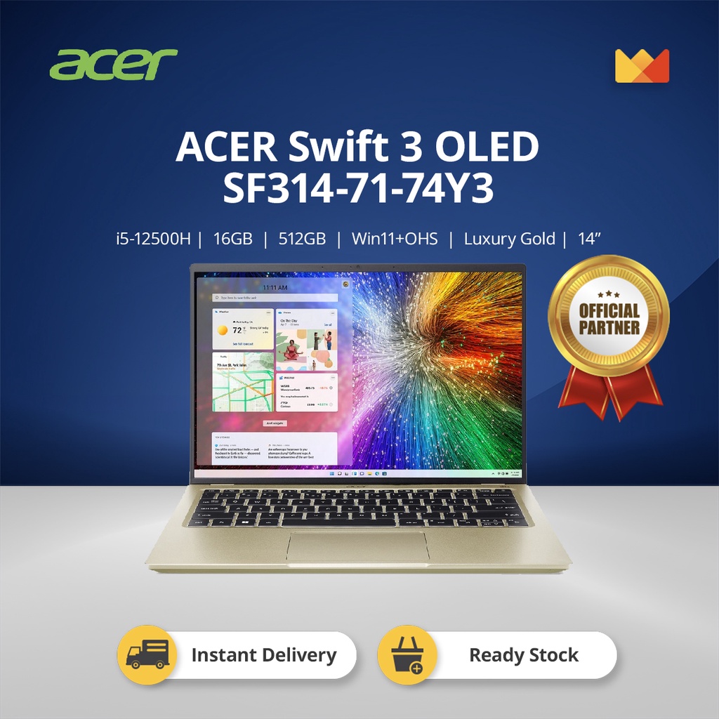 Jual Acer Swift 3 Oled Sf314 71 58u2 I5 16gb 512gb Win11 Ohs 14