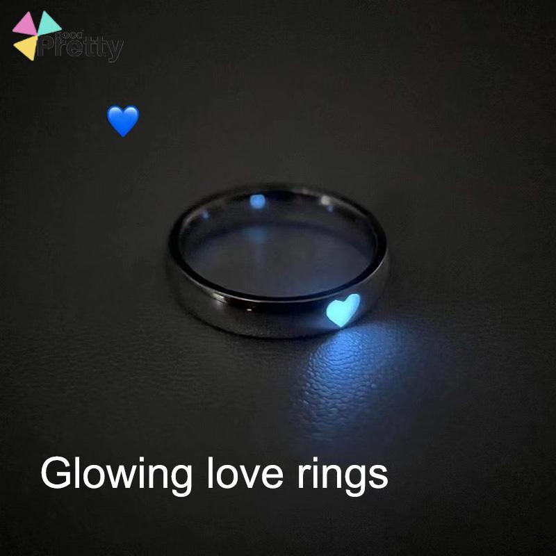 Cincin Cinta Luminous Retro Vintage Korea Gaya Untuk Wanita - PD