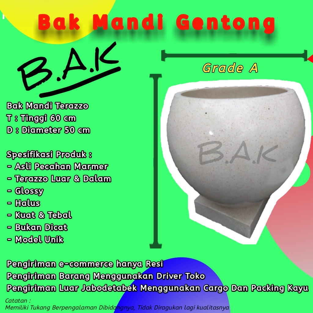 Jual Bmk Bak Mandi Teraso Gentong Grade A T D Bak Mandi Minimalis