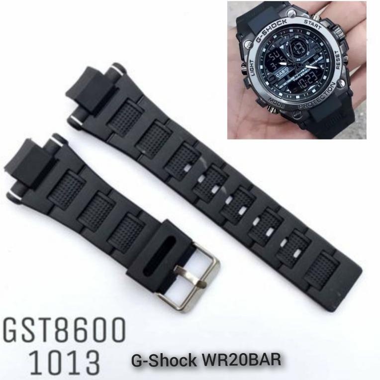 (No-R88Y♥) Strap Rubber Gsock 8600 Casio GST8600 Tali Jam Tangan G-Shock WR20BAR berkualitas