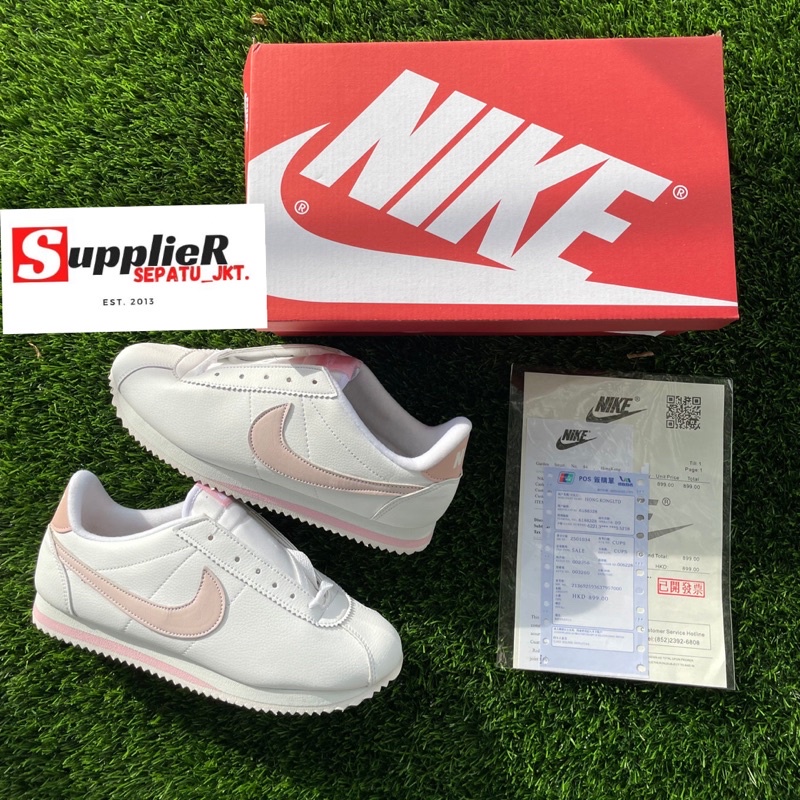 Nike Cortez XLV Stranger Things White Green Orange Women Sepatu Wanita Tali. gym