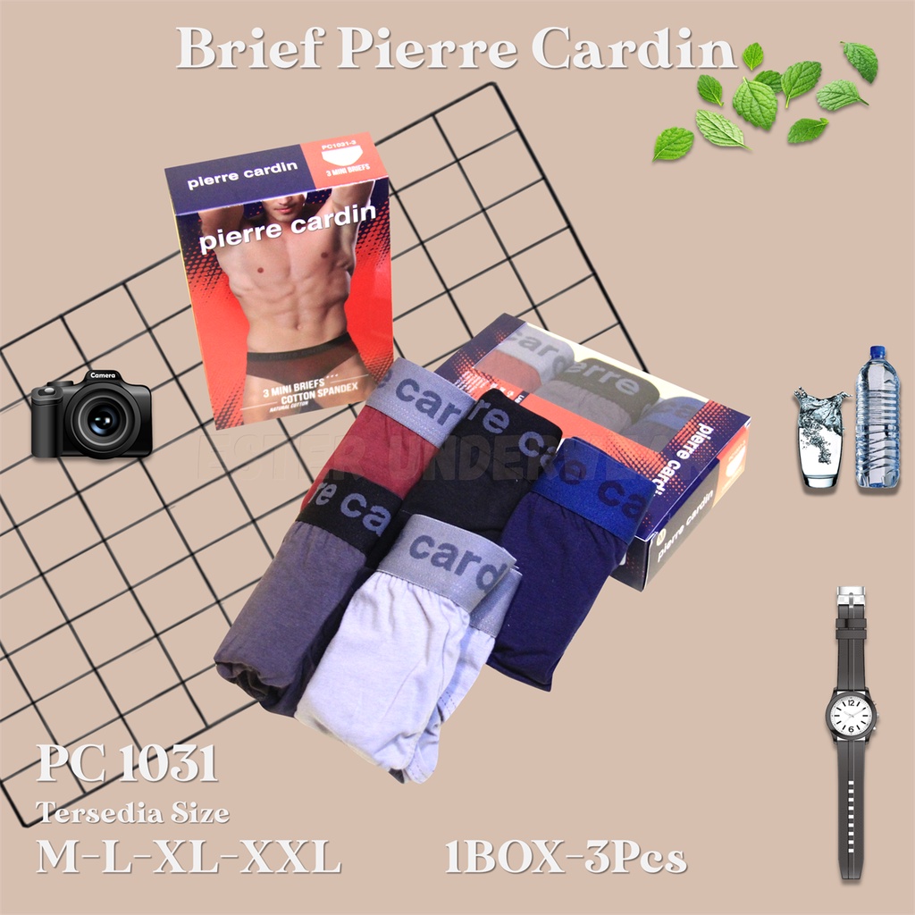 Pierre Cardin Celana Dalam Pria PC 1031 1 Box isi 3Pcs