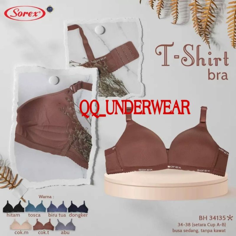 Bra SOREX 34135 / BH Sorex Tanpa Kawat / T-shirt Bra Sorex / Bh Sorex 34135