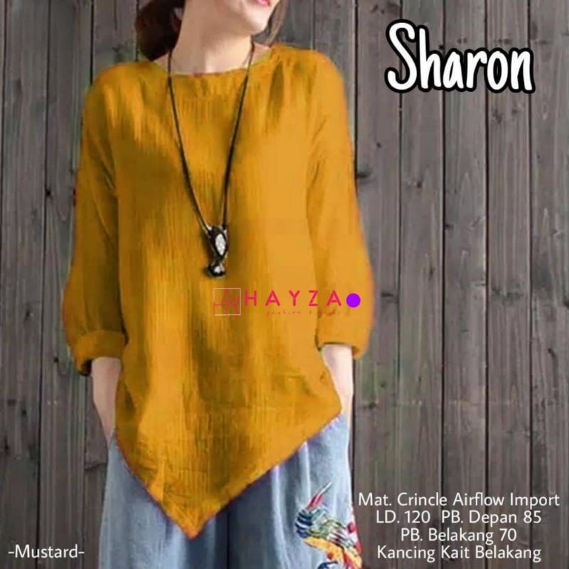 BLUOSE  SHARON NEW//BAHAN CRINKLE AIRFLOW IMPORT HQ