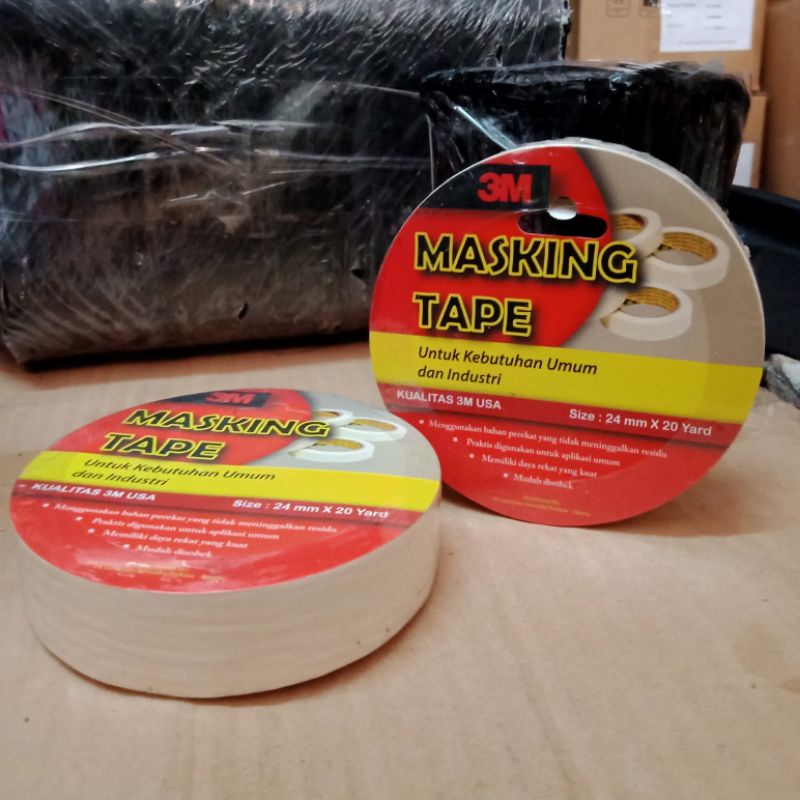 

Masking tape/lakban kertas 3m 24mm