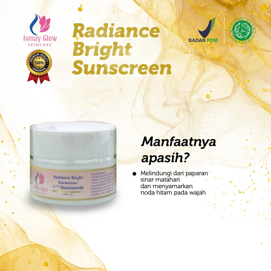 Jual Radiance Bright Sunscreen Sunscreen Cream BPOM Ismay Glow Yang