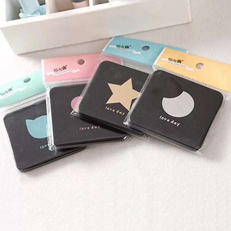 FY Cermin Lipat Mini Cermin Model Segiempat 2 Sisi Cermin Make Up Mini Real Pict