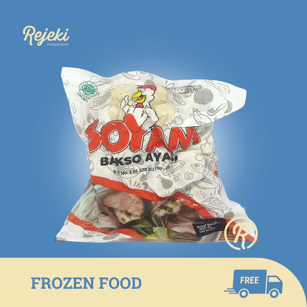 

Soyam Bakso Ayam Vigo Chicken Meatball 500gr - Rejeki Frozen Mart