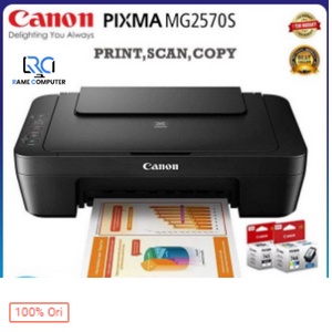 PRINTER Canon Printer PIXMA MG2570S KOMPLIT CATRIDGE  / MG 2570 S 3IN1 PRINT SCAN COPY RESMI