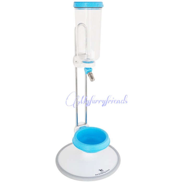 {BerjayaStore} Dadidoo pet drinking stand tempat botol minum water dispenser anjing - Biru Diskon