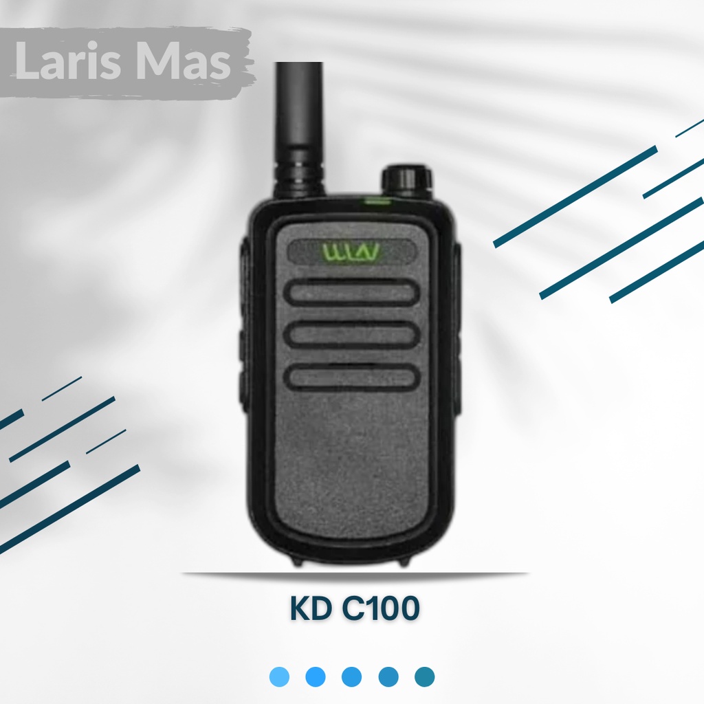 Radio HT Handy Talky Mini WLN KD C100 C 100 UHF Single Band Layar
