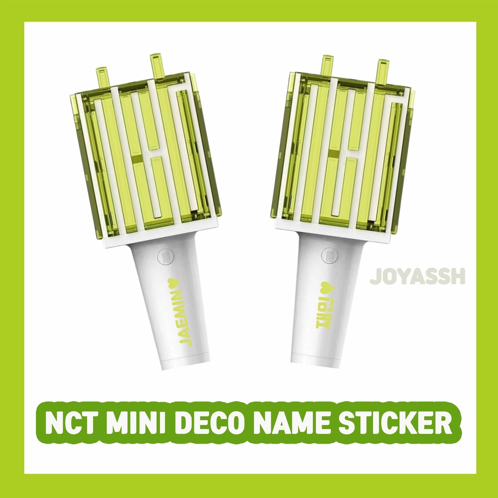 N C T Mini Deco Name Sticker / Sticker Nama N C T