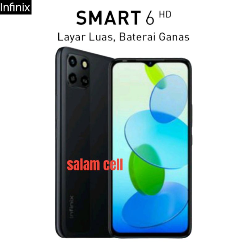 Infinix Smart 6 HD Ram 2/32GB Baterai 5.000mAh Original Garansi Resmi