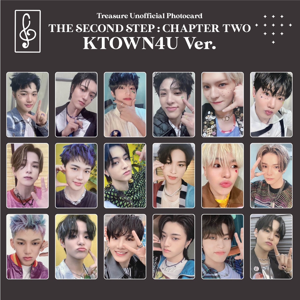 [REPLIKA TREASURE] HELLO KTOWN4U VER PHOTOCARD THE SECOND STEP CHAPTER TWO SELCA UNOFFICIAL